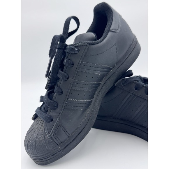 adidas gazelle silver green womens adidas Kids Superstar Foundation Black main image 1